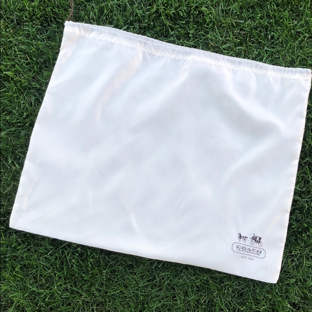 Coach drawstring dust protector cover bag